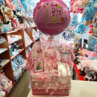 BABY CAKE - DIAPER CAKE FOR A NEWBORN GIRLΜΩΡΟΤΟΥΡΤΑ- DIAPER CAKE ΓΙΑ ΝΕΟΓΕΝΝΗΤΟ ΚΟΡΙΤΣΑΚΙ