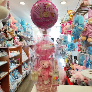 BABY CAKE - DIAPER CAKE FOR A NEWBORN GIRLΜΩΡΟΤΟΥΡΤΑ- DIAPER CAKE ΓΙΑ ΝΕΟΓΕΝΝΗΤΟ ΚΟΡΙΤΣΑΚΙ