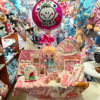 BABY CAKE - DIAPER CAKE FOR A NEWBORN GIRLΜΩΡΟΤΟΥΡΤΑ- DIAPER CAKE ΓΙΑ ΝΕΟΓΕΝΝΗΤΟ ΚΟΡΙΤΣΑΚΙ